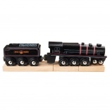 Træ replika af damplokomotivet Bigjigs Rail Black 5