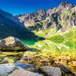 Puslespil 1500 brikker Morskie Oko – solopgang, Tatra-bjergene
