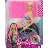 Barbie Fashionistas dukke i kørestol med ternet tøj