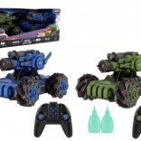 RC kampvogne til duel 2,4 GHz – sæt med 2 stk. med røg-effekt og lys