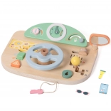 Træ multifunktionel betjeningsplade formet som rat Classic World