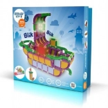 Byggesæt SEVA City 2 – plastiskt konstruktionssæt med LED-moduler (467 dele)