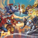 Panoramapuslespil Marvel: Helte vs. skurke 1000 brikker