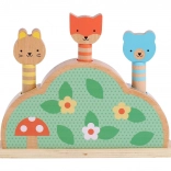 Træ-oppop-legetøj Petit Collage Petit Friends