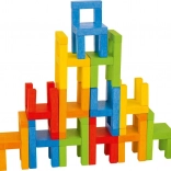 Træ-balance spil med stablingsstole GOKI