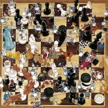 HEYE puslespil Sort eller hvid Skak 1000 brikker