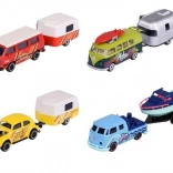 Majorette modelbiler Volkswagen med trailer