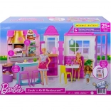 Barbie restaurant med tilbehør
