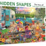 Puzzle Hidden Shapes – campingtur med autocamper