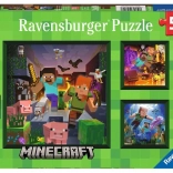 Ravensburger Minecraft Biomer Puslespil 3x49 stk