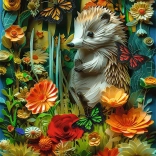 Trefl puslespil Paper Art pindsvin 1000 brikker