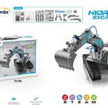 Hydraulisk gravemaskine til samling for børn 8+ med vanddrev, 130 dele