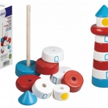 Træ-stablepyramide fyrtårn DETOA