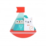 Træpuslespil Legetøj Ugle og Kat