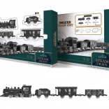 Rygende togsæt med effekter og justerbar bane 135 × 75 cm