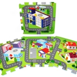 Bløde skumblokke – by, 9 stk (32 × 32 cm)