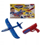 Opskydeligt skumfly med lys og pistol