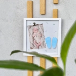 Fotoramme og sæt til 3D-afstøbninger til baby – pige