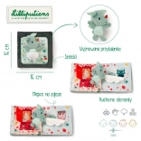 Tekstilbog med mini-krammer puk, puk – dragen JOE fra LILLIPUTIENS, 18 m+