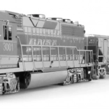 metal earth 3d metalmodel togsæt med lokomotiv og 4 vogne deluxe sæt