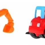 Sæt med byggemaskiner med træk