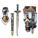 Ridder sæt plast sværd med skede og beskyttelse