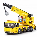 Sluban Town lastbilkran med nedrivningskugle byggesæt