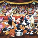 Clementoni panoramisk puslespil Disney Orkester 1000 brikker