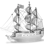Metal 3D-model af skibet Black Pearl (Den Sorte Perle) – METAL EARTH