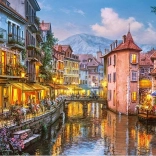 Cherry Pazzi puslespil Aften i Annecy 1000 brikker