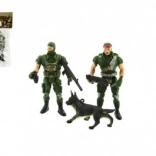 Sæt med soldater og tilbehør