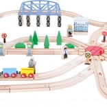 Togbane jernbanetransport Small Foot 140 dele