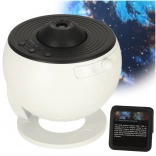 LED-stjerneprojektor planetarium med USB, 12 diske og 360° timer