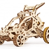 Træmekanisk 3D-puslespil mini buggy UGEARS, 80 dele
