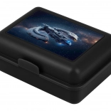 Madkasse med rumskibsmotiv