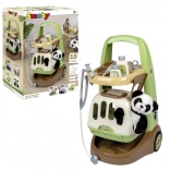 Smoby veterinærvogn med panda og 2-i-1 transportboks