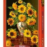 Puslespil 1000 brikker Solsikker