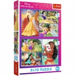 Puslespil 2x70 Disney Prinsesser Eventyrdage