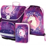 baagl skolesæt ergo hest – skoletaske, penalhus og gymnastikpose