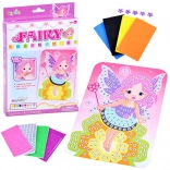 kreativt skummosaik fe – klistermærke-udklip