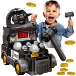 Woopie færdighedsspil Slå muldvarpen – politibil med tilbehør