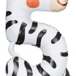 Folieballon tallet 5 – zebra 42 × 81 cm