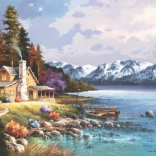 ANATOLIAN puslespil bjælkehytte i bjergene, 500 brikker