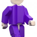 Sæt med Seváček-figurer i lilla fra SEVA – stor og lille