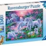 Ravensburger puslespil Enhjørninger i solnedgangens skær 150 brikker