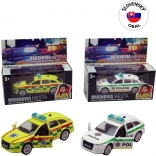 Redningstjeneste og politi træk-tilbage bil