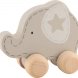 Goki træ-elefant på hjul