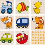 Goki Memo puslespil - 16 brikker