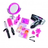 Stort kosmetiksæt til små prinsesser med hårtørrer og spejl