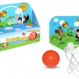 Muldvarpens basketball – hængende basketballkurv med bold til dør